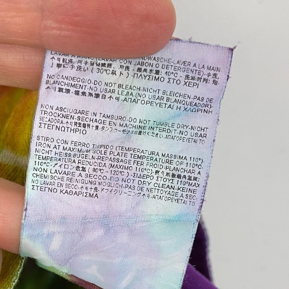 Balenciaga Geode Tie Dye Tank Top Womens Size Small Tee Shirt Colorful Purple - Picture 12 of 16